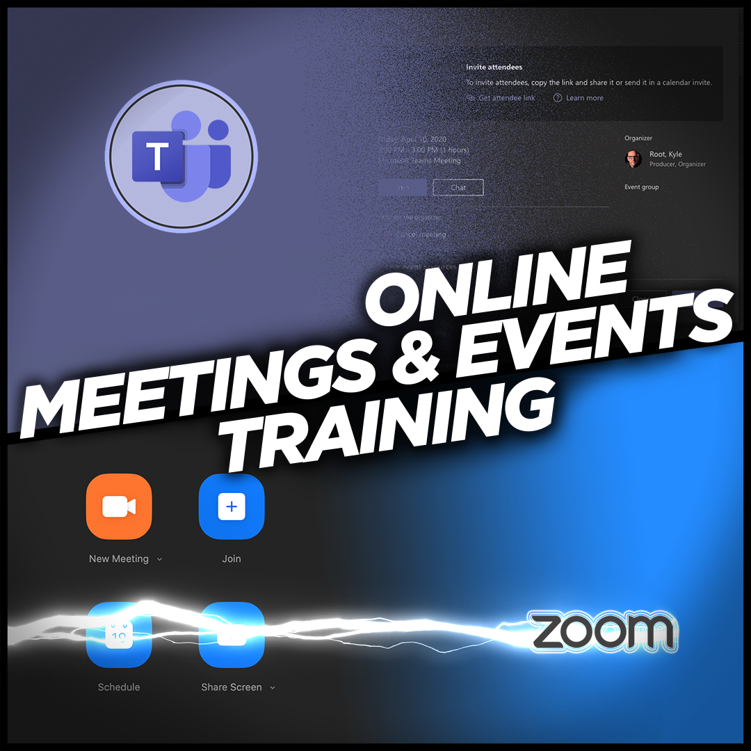 Online Meetings & Events Graphic